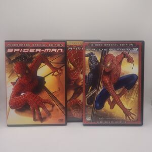 Spider-man-1- 2-3 Dvd Lot Good Shape